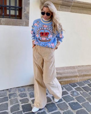 New collection 💗 Luxusná pletenina S M Fracomina mečestraky 26 27 28 voľnejší strih